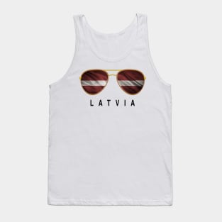 Latvia Sunglasses, Latvia Flag, Latvia gift ,  Latvian , Tank Top